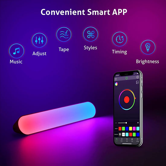 FLOW LIGHT BAR RGB HAPPY LIGHTING APP COLORFUL LIGHTING